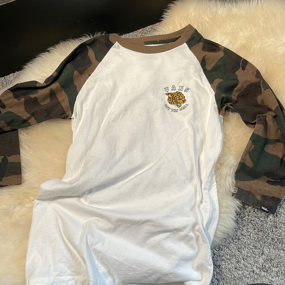 Vans baseball style Tee kids 12-14